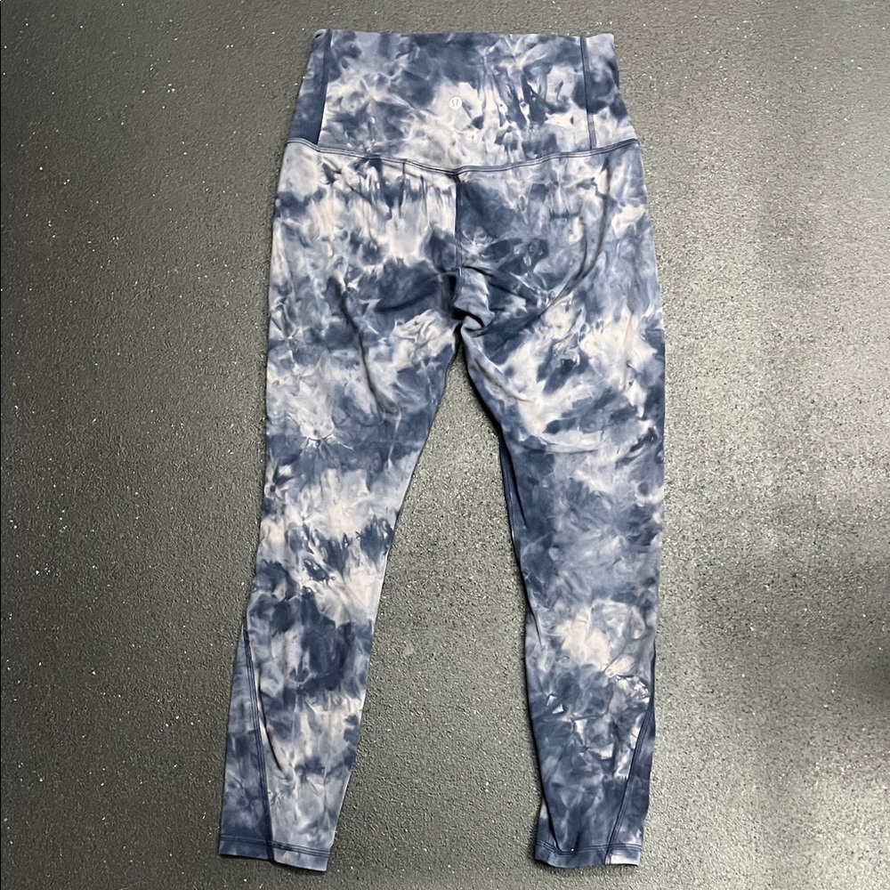 lululemon align Blue and White Tie-Dye Leggings